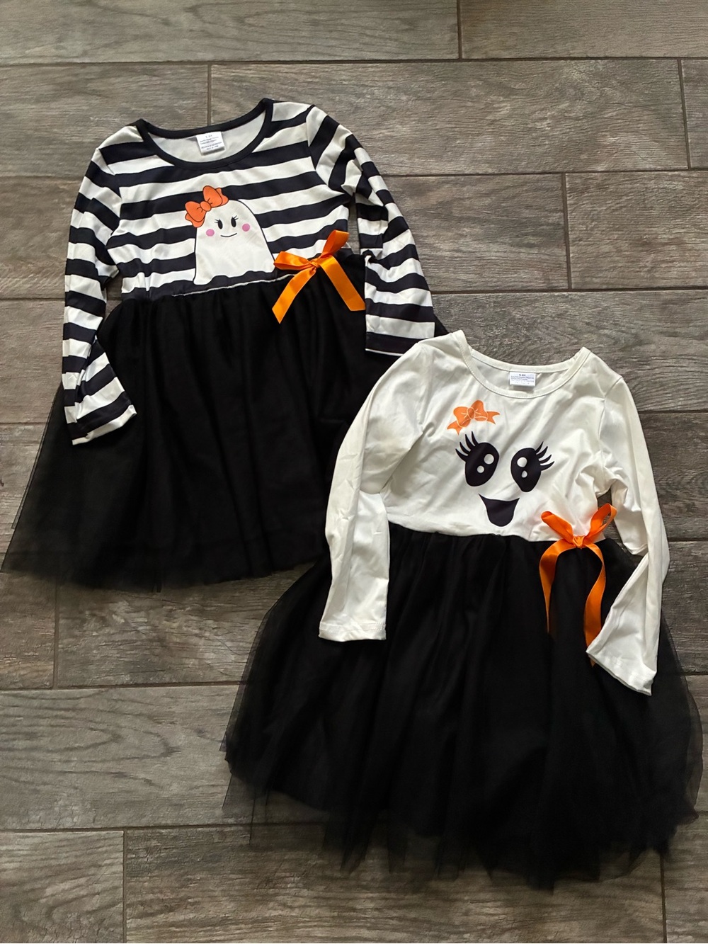 Girls Halloween Ghost Tutu Dress Bundle Size 5-6